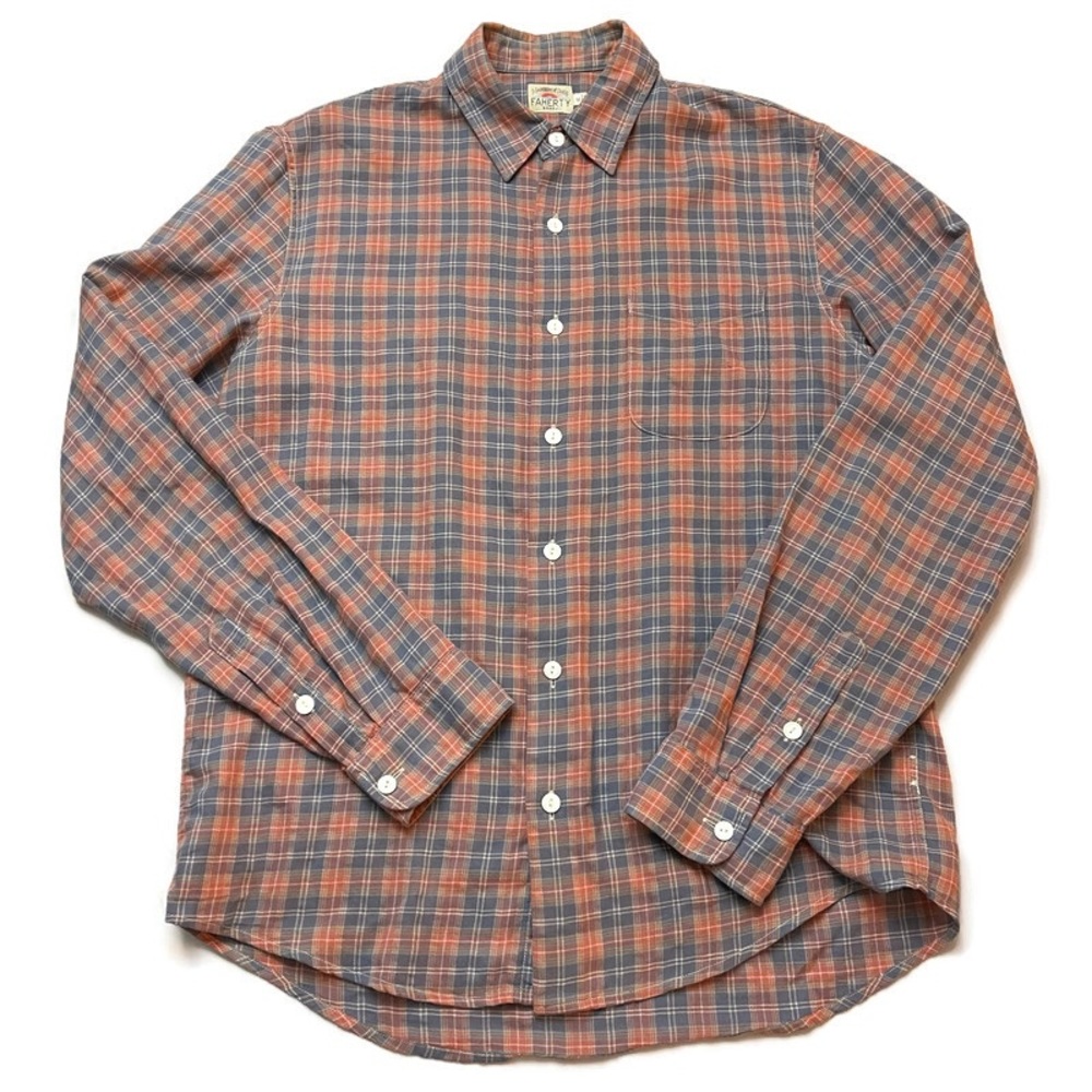 Faherty Men’s Lightweight Movement Flannel Shirt